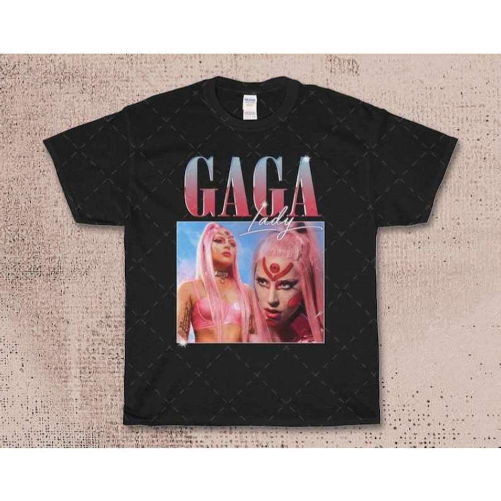 Lady Gaga Retro Pop Icon Music Fashion Graphic T-Shirt